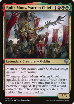 Rulik Mons, Warren Chief (217) [Dominaria United] foil - Deck Out Gaming