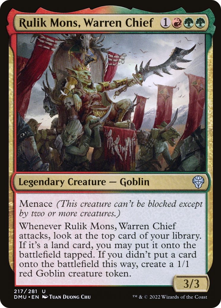 Rulik Mons, Warren Chief (217) [Dominaria United] foil - Deck Out Gaming