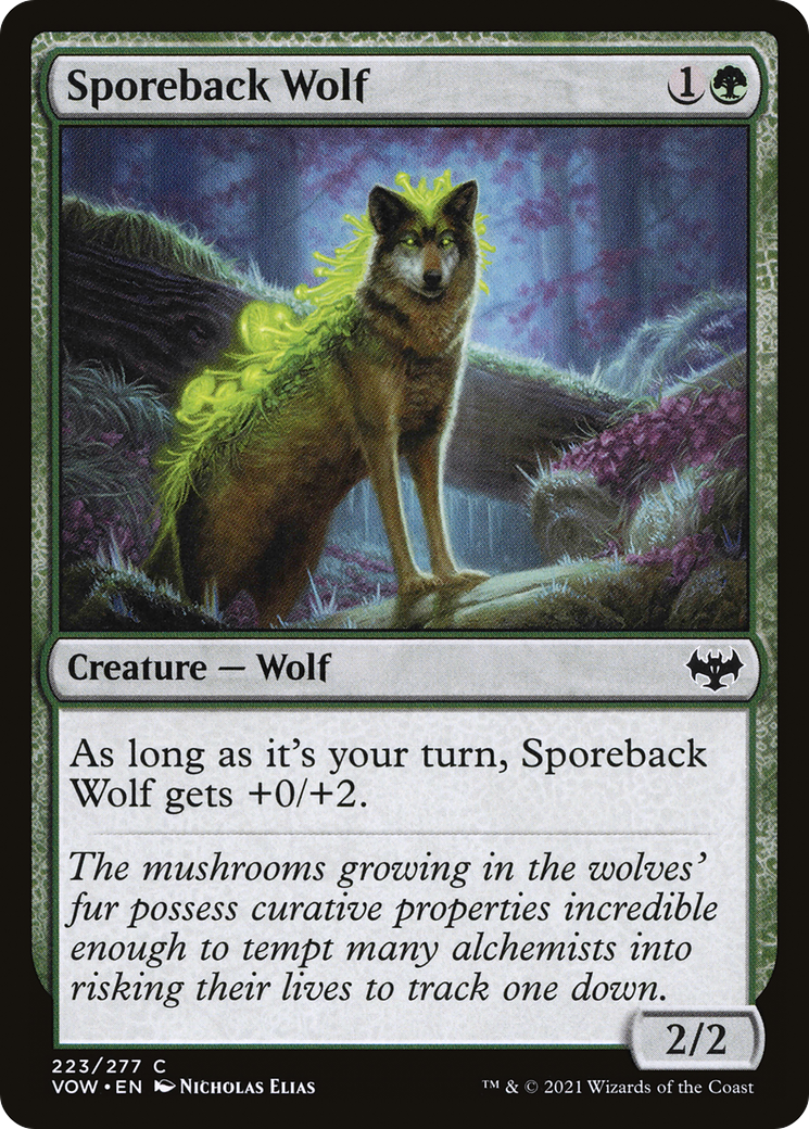 Sporeback Wolf (223) [Innistrad: Crimson Vow] foil - Deck Out Gaming