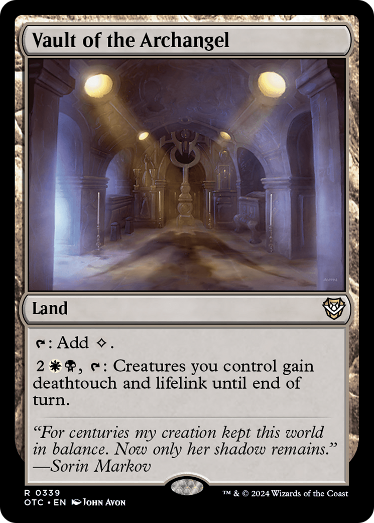 Vault of the Archangel (339) [Outlaws of Thunder Junction Commander] - Deck Out Gaming