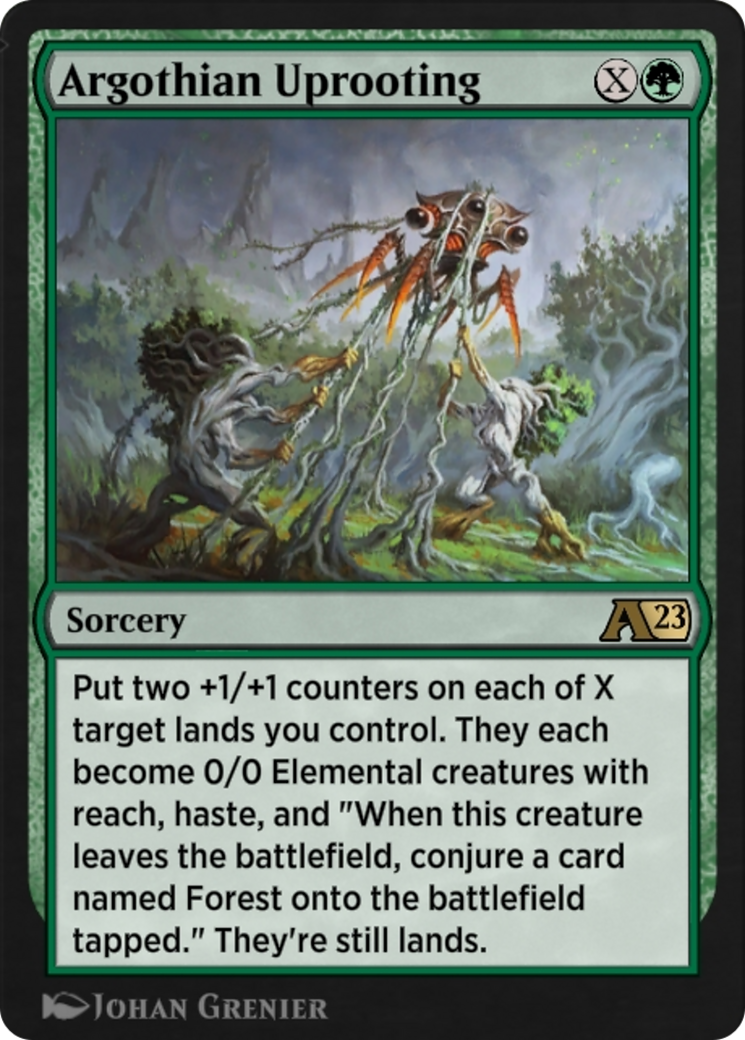 Argothian Uprooting (12) [Alchemy: The Brothers' War] - Deck Out Gaming