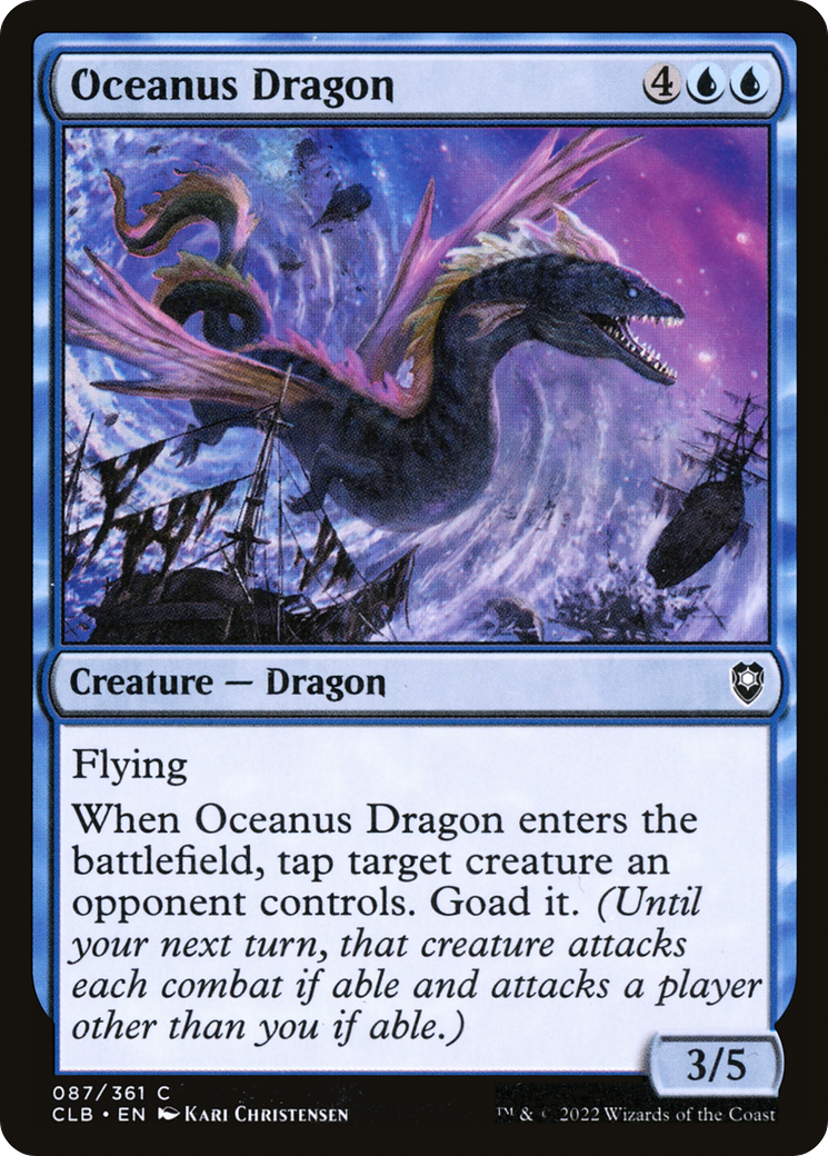 Oceanus Dragon (87) [Commander Legends: Battle for Baldur's Gate] foil - Deck Out Gaming