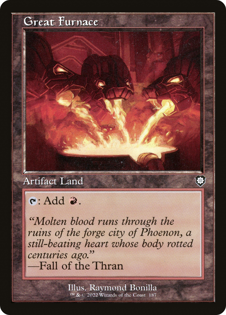 Great Furnace (Retro Frame) (187) [Commander: The Brothers' War] - Deck Out Gaming
