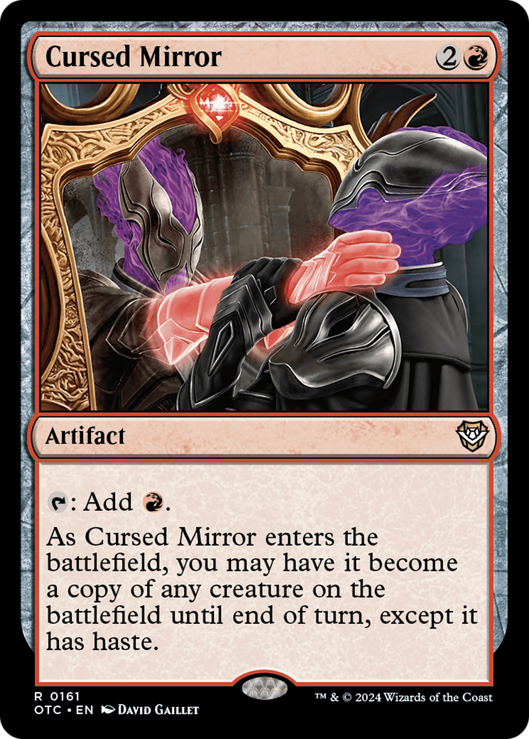 Cursed Mirror (161) [Outlaws of Thunder Junction Commander] - Deck Out Gaming