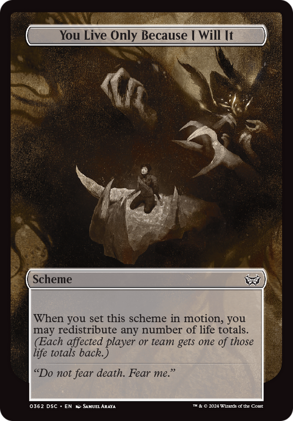 You Live Only Because I Will It (Full Art) (362) [Duskmourn: House of Horror Commander] - Deck Out Gaming