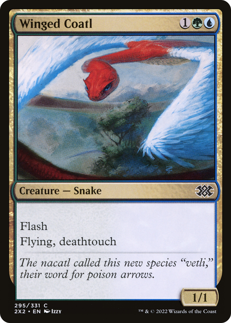 Winged Coatl (295) [Double Masters 2022] foil - Deck Out Gaming