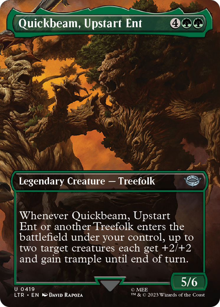 Quickbeam, Upstart Ent (Borderless) (419) [The Lord of the Rings: Tales of Middle-earth] - Deck Out Gaming