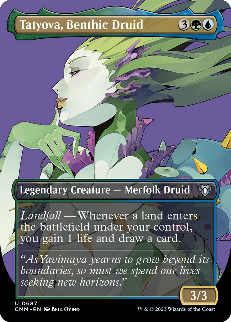 Tatyova, Benthic Druid (Borderless) (687) [Commander Masters] foil - Deck Out Gaming