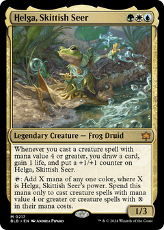 Helga, Skittish Seer (217) [Bloomburrow] - Deck Out Gaming
