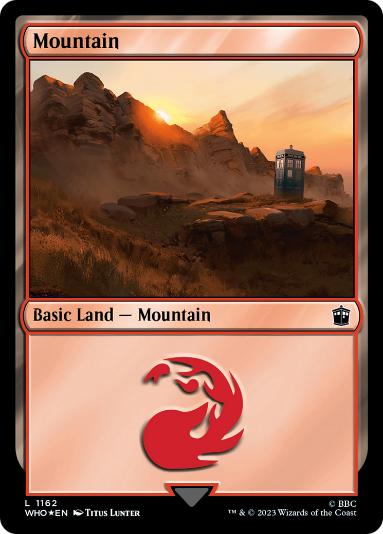 Mountain (1162) (Surge Foil) (1162) [Doctor Who] foil - Deck Out Gaming