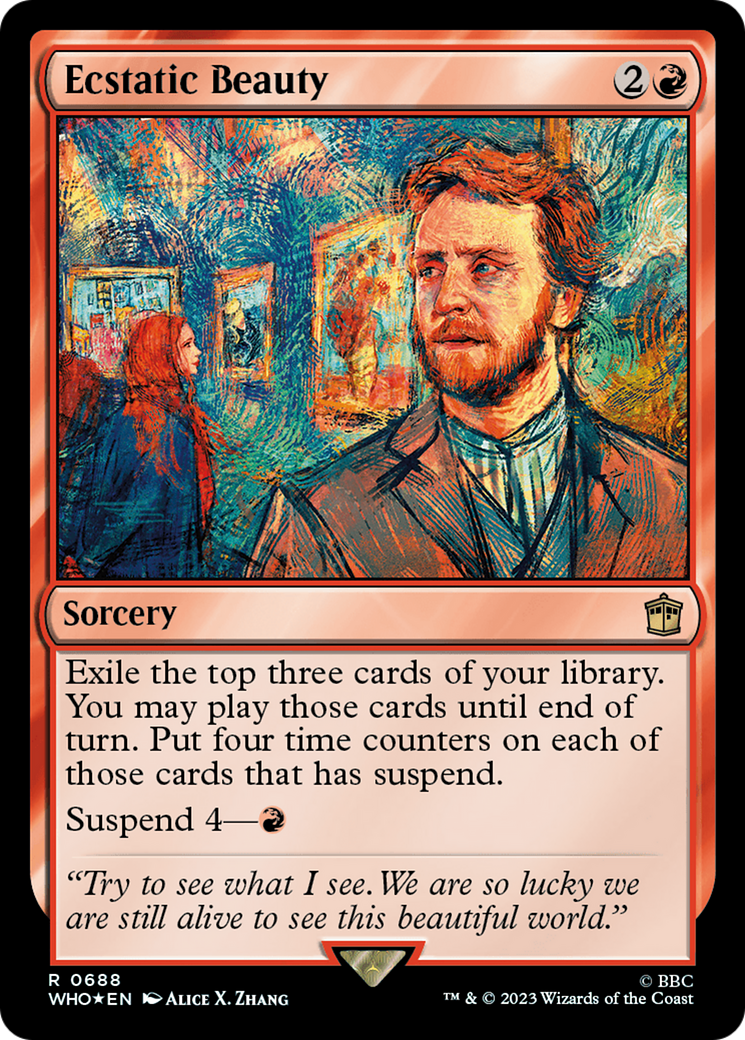 Ecstatic Beauty (Surge Foil) (688) [Doctor Who] foil - Deck Out Gaming