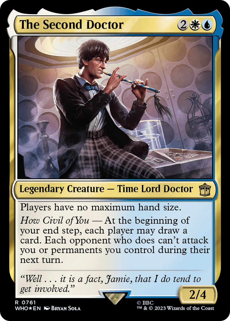 The Second Doctor (Surge Foil) (761) [Doctor Who] foil - Deck Out Gaming