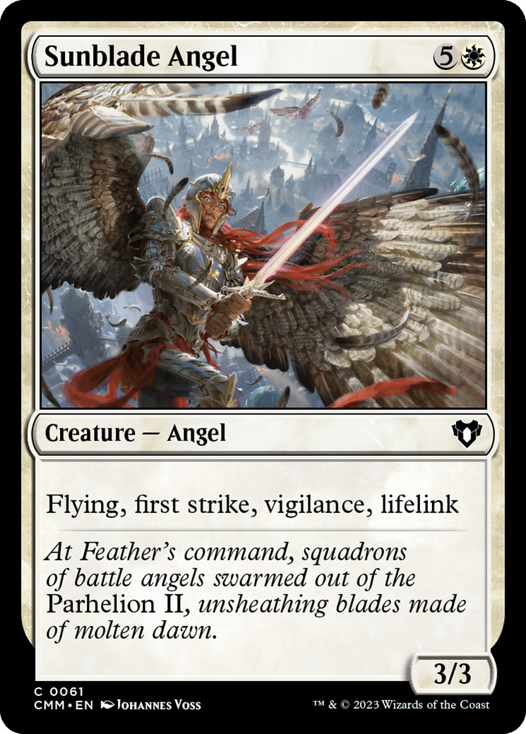 Sunblade Angel (61) [Commander Masters] - Deck Out Gaming