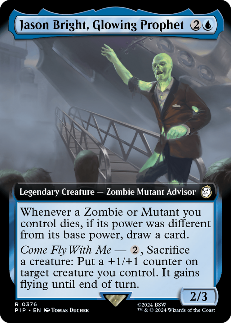 Jason Bright, Glowing Prophet (Extended Art) (376) [Fallout] foil - Deck Out Gaming