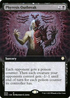Phyresis Outbreak (Extended Art) (50) [Phyrexia: All Will Be One Commander] - Deck Out Gaming