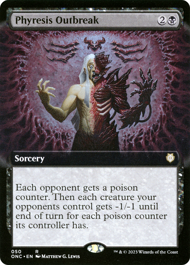Phyresis Outbreak (Extended Art) (50) [Phyrexia: All Will Be One Commander] - Deck Out Gaming