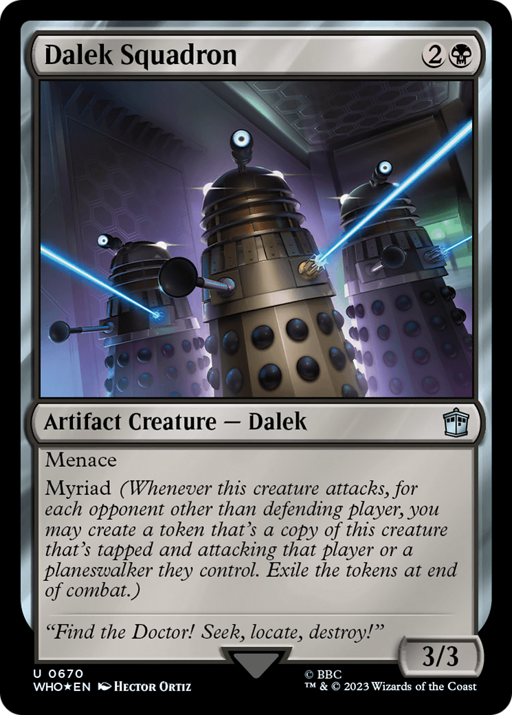 Dalek Squadron (Surge Foil) (670) [Doctor Who] foil - Deck Out Gaming