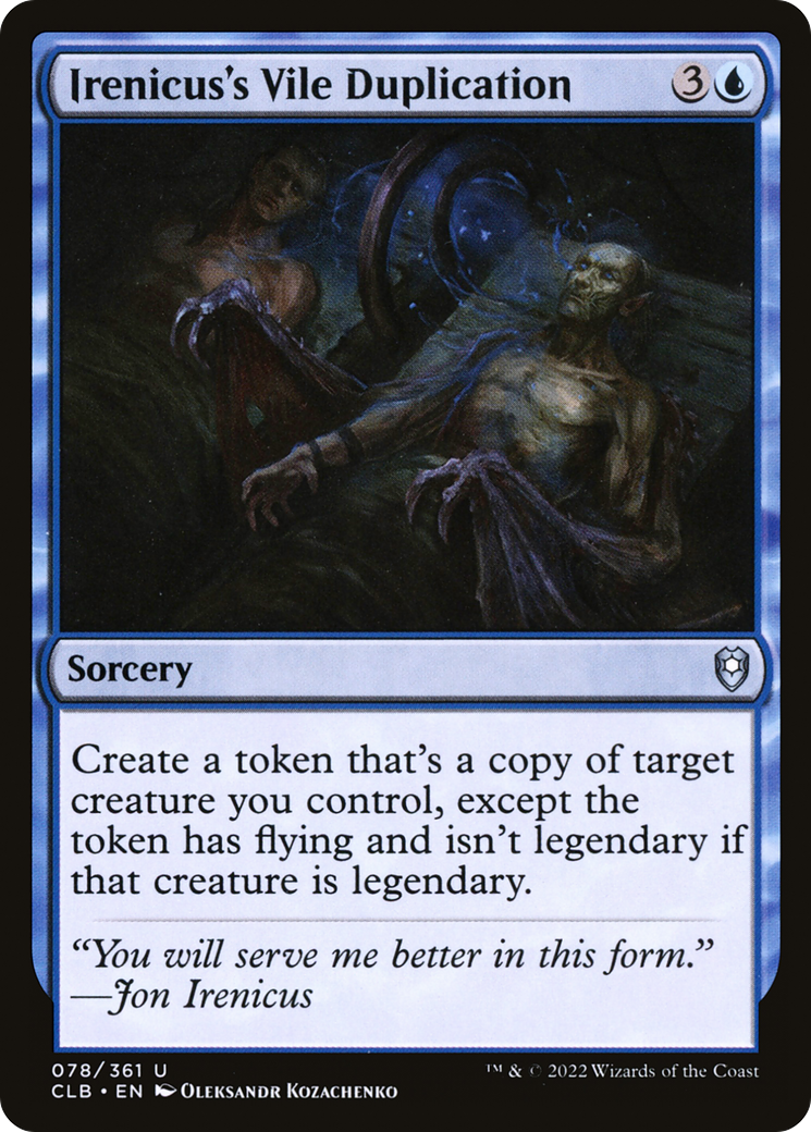 Irenicus's Vile Duplication (78) [Commander Legends: Battle for Baldur's Gate] - Deck Out Gaming