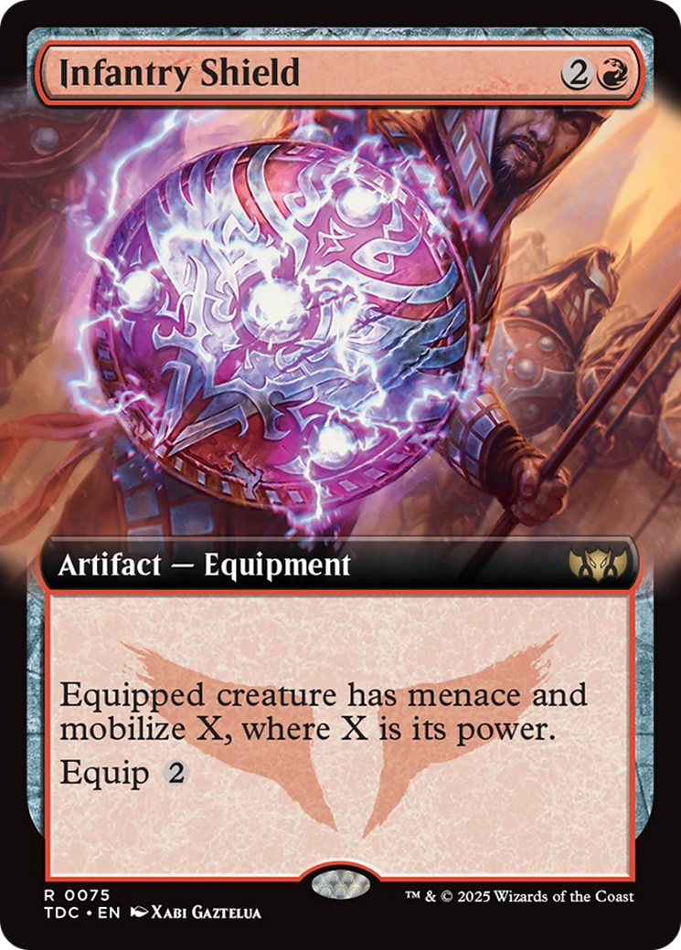 Infantry Shield (Extended Art) (75) [Commander: Tarkir: Dragonstorm] - Deck Out Gaming