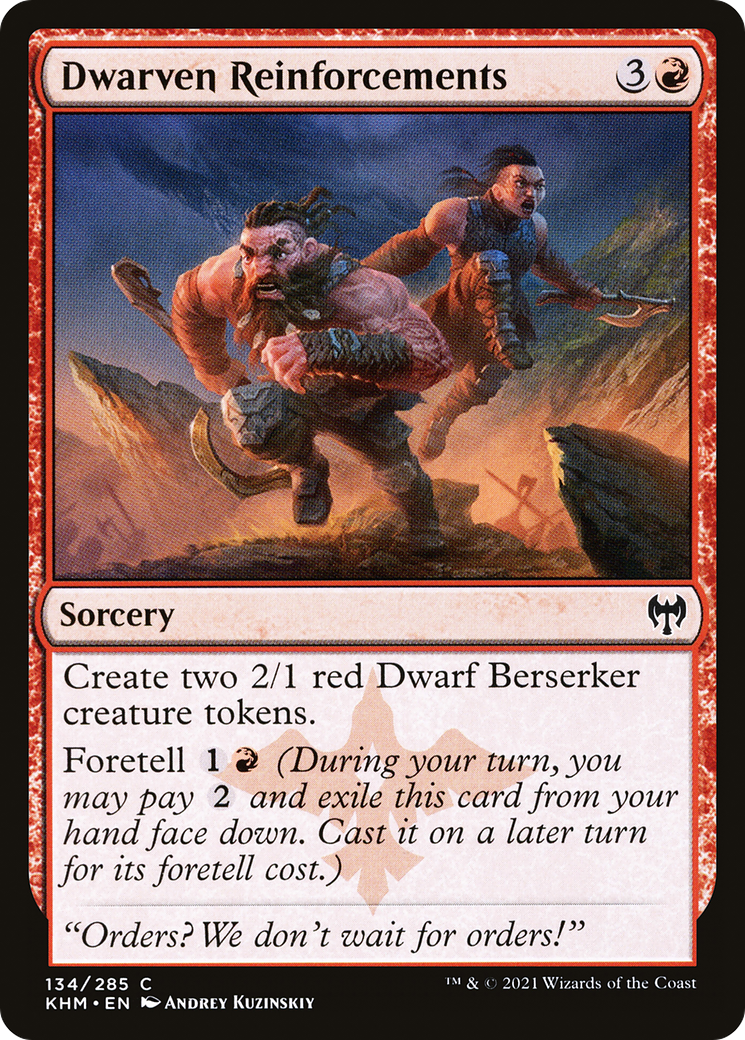 Dwarven Reinforcements (134) [Kaldheim] foil - Deck Out Gaming