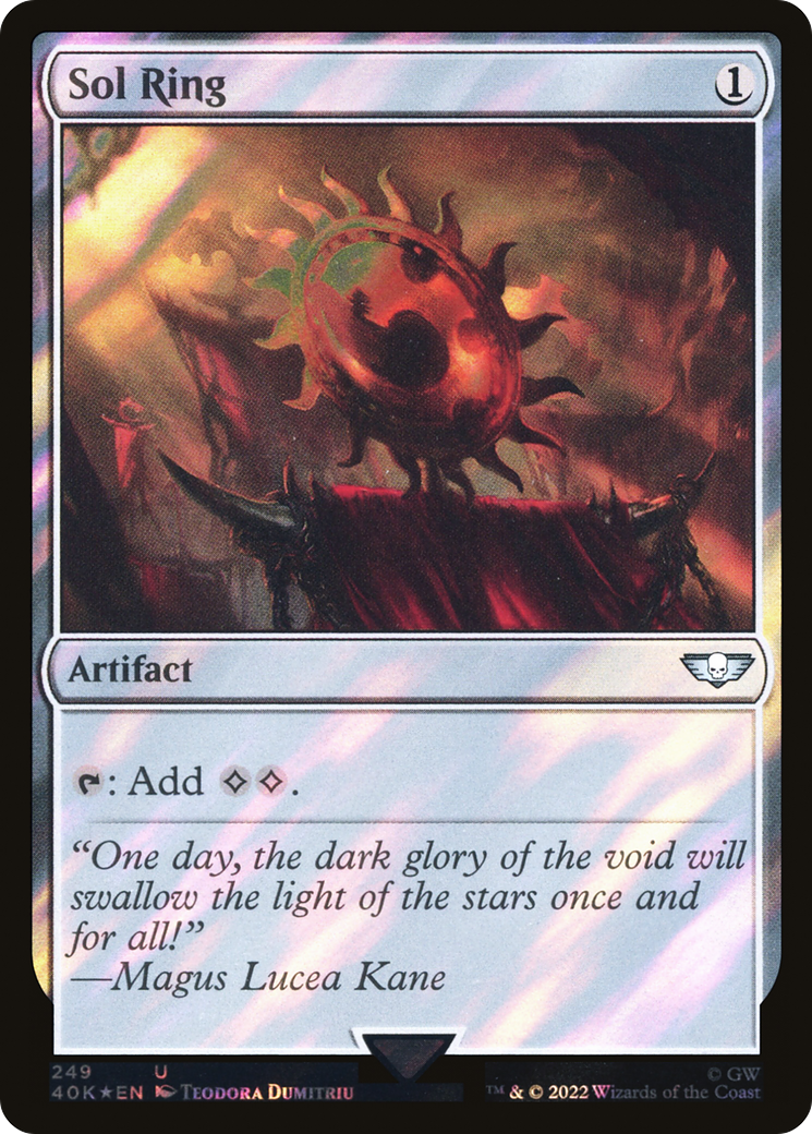 Sol Ring (249) (Surge Foil) (249) [Warhammer 40,000 Commander] foil - Deck Out Gaming
