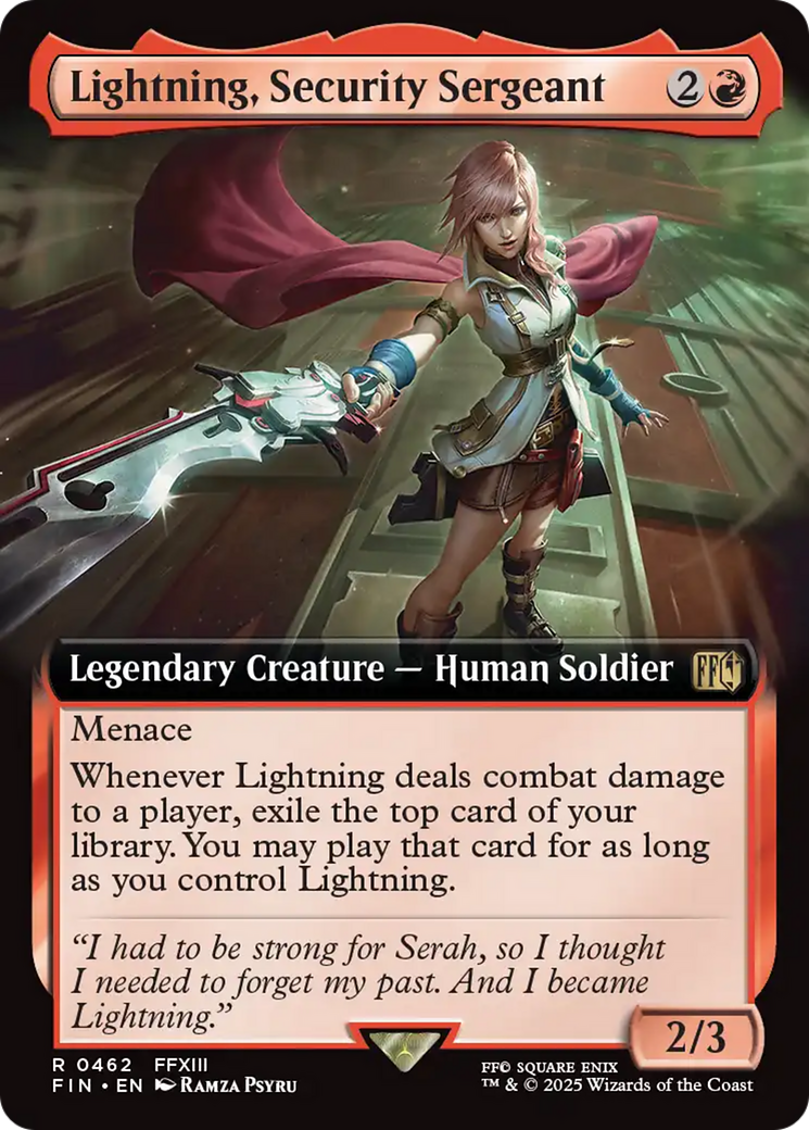 Lightning, Security Sergeant (462) [FINAL FANTASY] - Deck Out Gaming