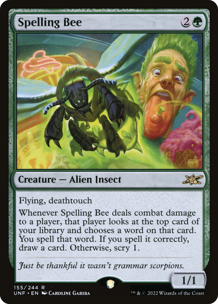 Spelling Bee (155) [Unfinity] foil - Deck Out Gaming