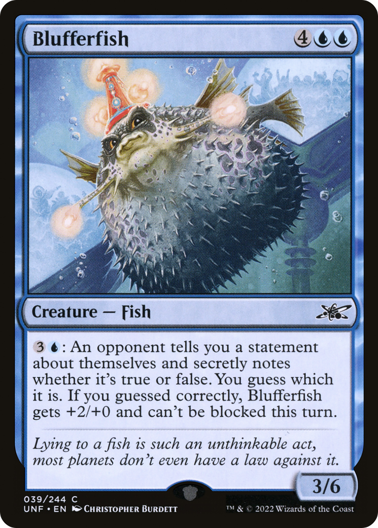 Blufferfish (39) [Unfinity] foil - Deck Out Gaming