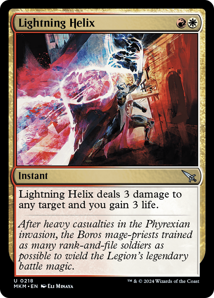 Lightning Helix (218) [Murders at Karlov Manor] foil - Deck Out Gaming