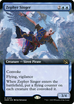 Zephyr Singer (Extended Art) (355) [March of the Machine] foil - Deck Out Gaming