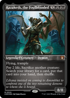 Razaketh, the Foulblooded (520) [Commander Masters] etched - Deck Out Gaming