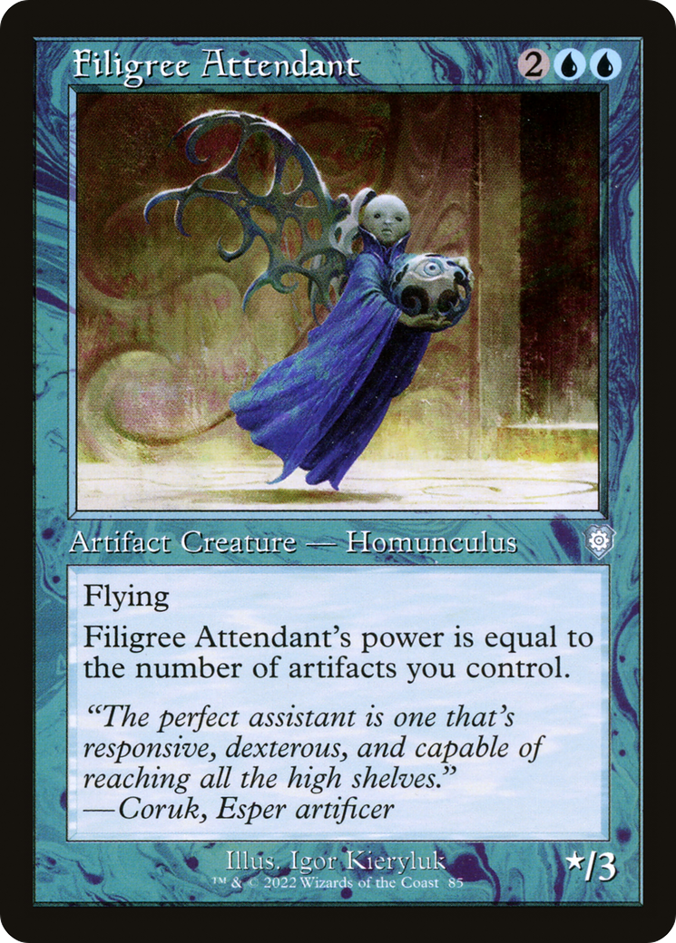 Filigree Attendant (Retro Frame) (85) [The Brothers' War Commander] - Deck Out Gaming
