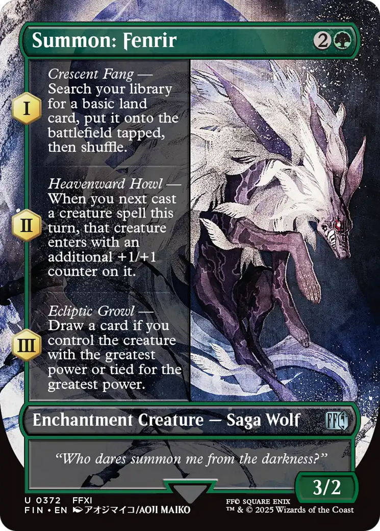 Summon: Fenrir (372) [FINAL FANTASY] foil - Deck Out Gaming