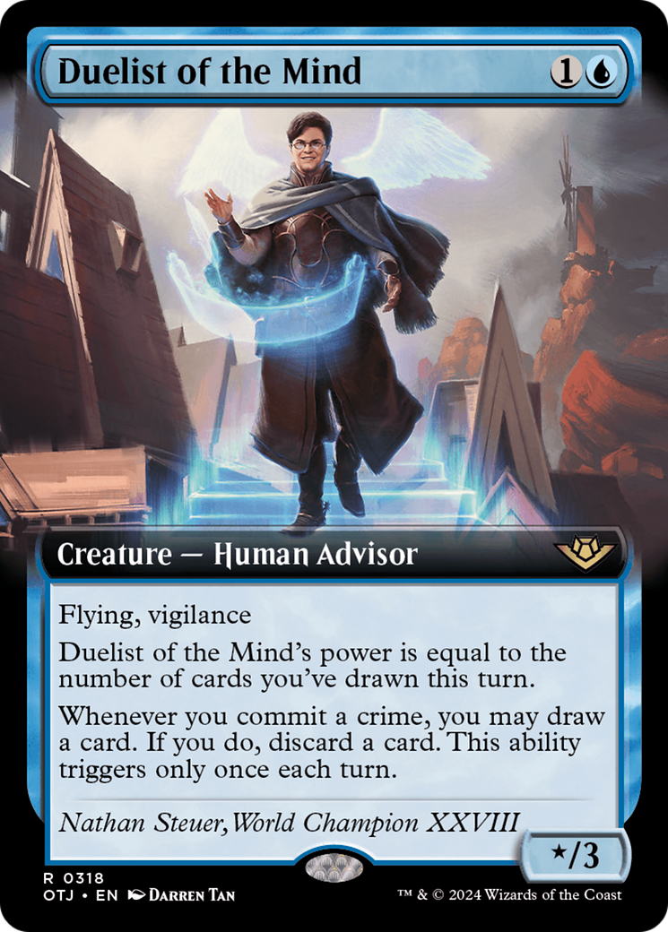 Duelist of the Mind (Extended Art) (318) [Outlaws of Thunder Junction] foil - Deck Out Gaming