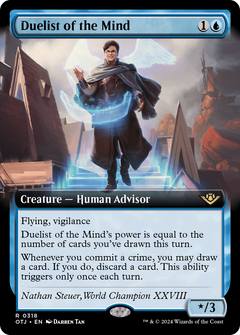 Duelist of the Mind (Extended Art) (318) [Outlaws of Thunder Junction] foil - Deck Out Gaming