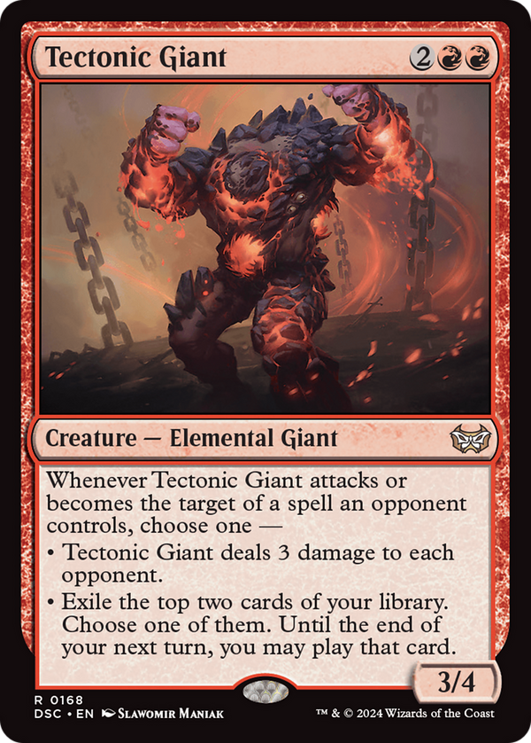 Tectonic Giant (168) [Duskmourn: House of Horror Commander] - Deck Out Gaming