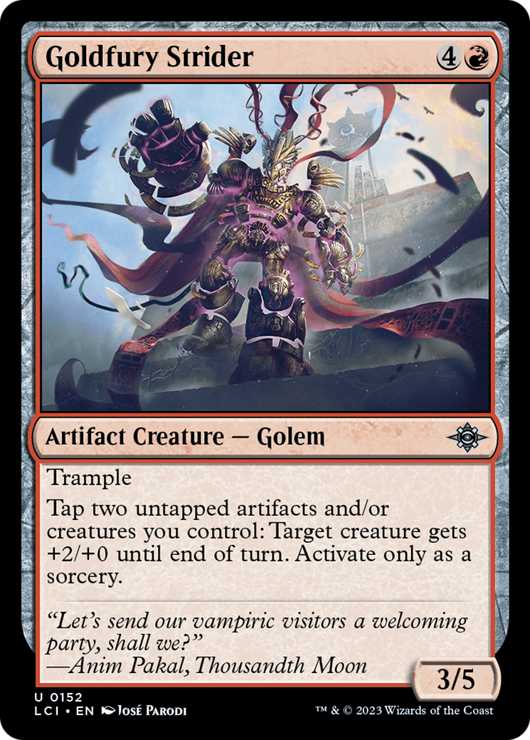 Goldfury Strider (152) [The Lost Caverns of Ixalan] foil - Deck Out Gaming