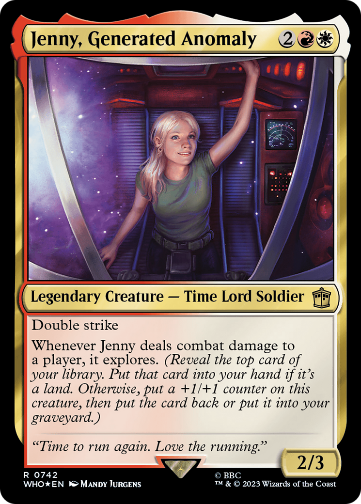 Jenny, Generated Anomaly (Surge Foil) (742) [Doctor Who] foil - Deck Out Gaming