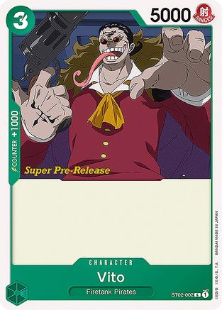 Vito (ST02-002) [Super Pre-Release Starter Deck 2: Worst Generation] - Deck Out Gaming