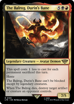 The Balrog, Durin's Bane (195) [The Lord of the Rings: Tales of Middle-earth] foil - Deck Out Gaming