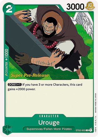 Urouge (ST02-003) [Super Pre-Release Starter Deck 2: Worst Generation] - Deck Out Gaming