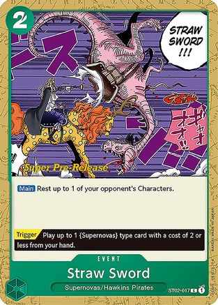 Straw Sword (ST02-017) [Super Pre-Release Starter Deck 2: Worst Generation] - Deck Out Gaming