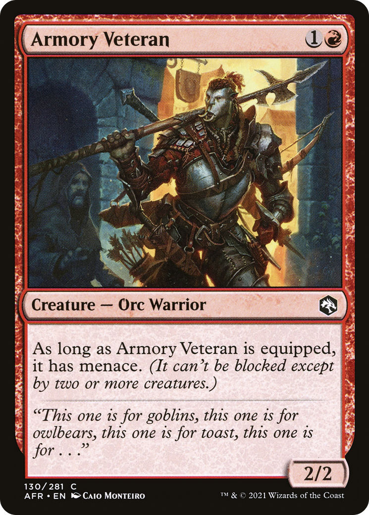 Armory Veteran (130) [Adventures in the Forgotten Realms] foil - Deck Out Gaming