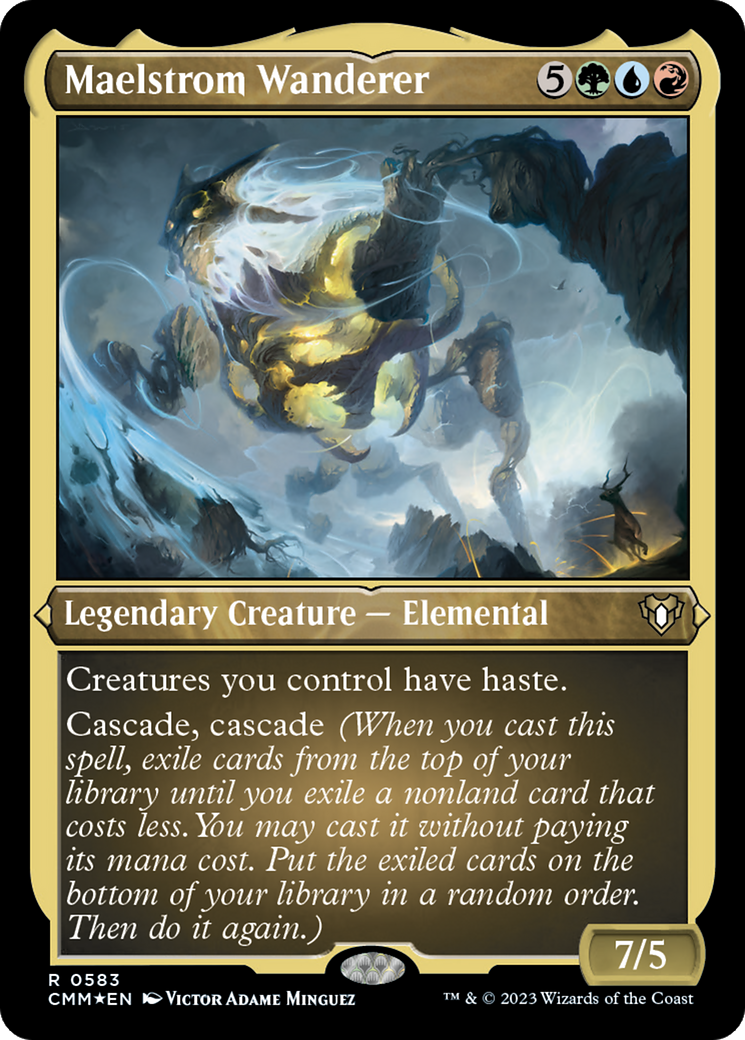Maelstrom Wanderer (583) [Commander Masters] etched - Deck Out Gaming
