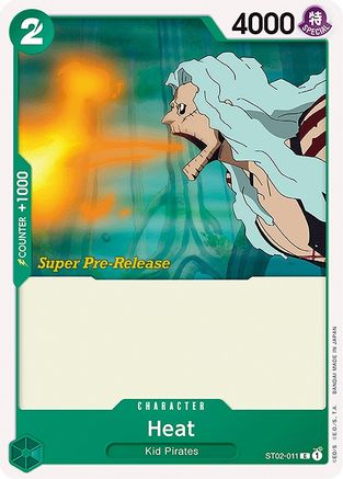 Heat (ST02-011) [Super Pre-Release Starter Deck 2: Worst Generation] - Deck Out Gaming