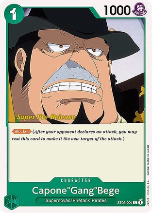 Capone"Gang"Bege (ST02-004) [Super Pre-Release Starter Deck 2: Worst Generation] - Deck Out Gaming