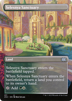 Selesnya Sanctuary (Borderless) (411) [Double Masters 2022] foil - Deck Out Gaming