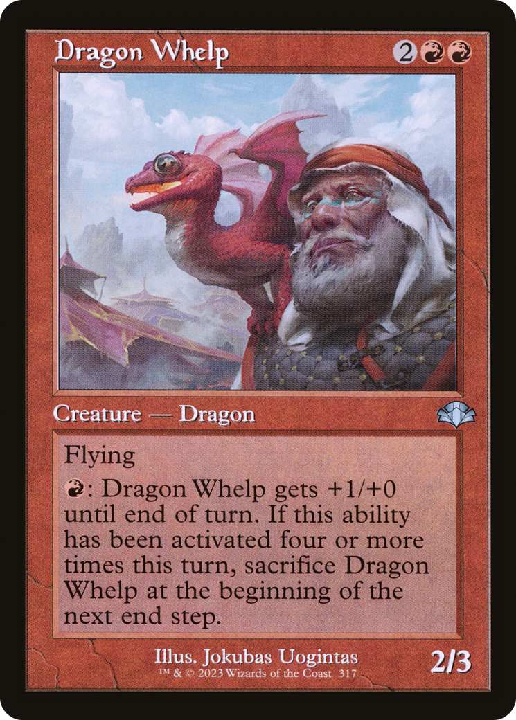 Dragon Whelp (Retro Frame) (317) [Dominaria Remastered] foil - Deck Out Gaming