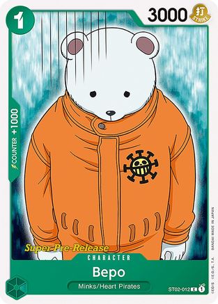 Bepo (ST02-012) [Super Pre-Release Starter Deck 2: Worst Generation] - Deck Out Gaming