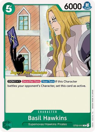 Basil Hawkins (ST02-010) [Super Pre-Release Starter Deck 2: Worst Generation] - Deck Out Gaming